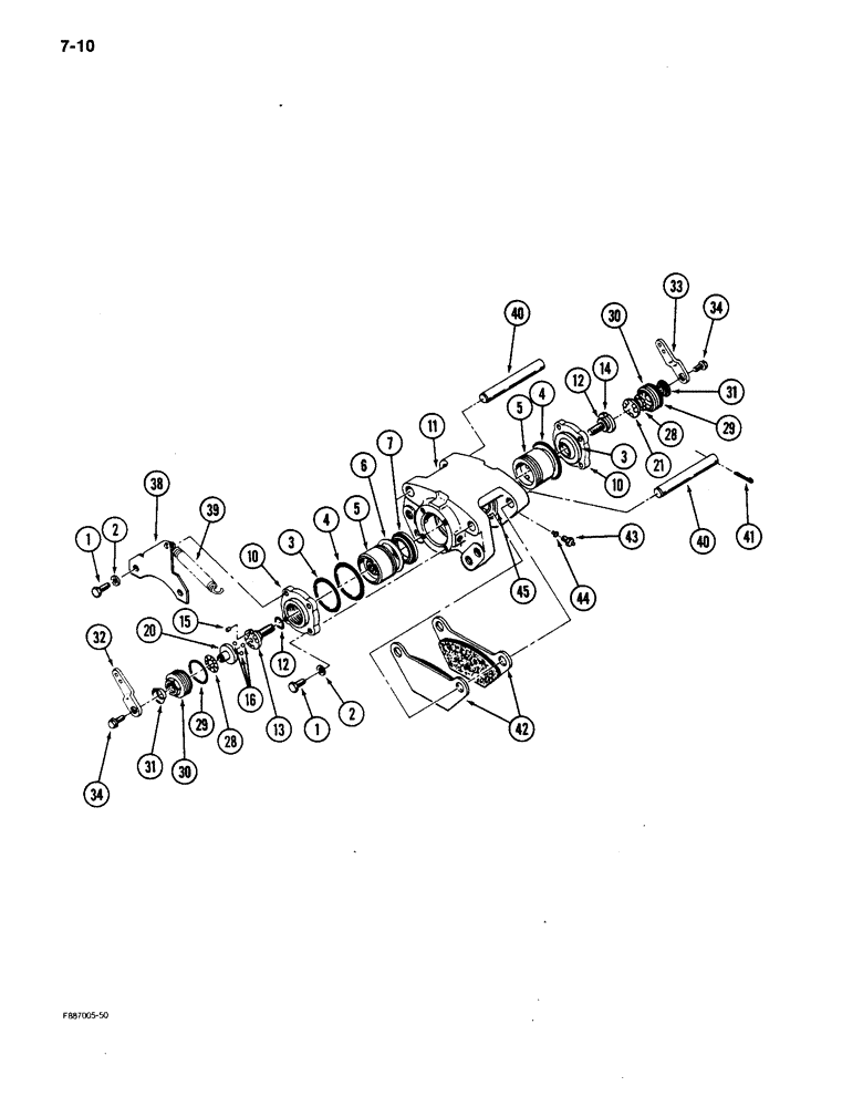 Схема запчастей Case IH 9150 - (7-10) - BRAKE CALIPER ASSEMBLY (07) - BRAKES