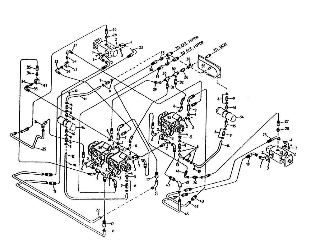 Схема запчастей Case IH 7000 - (B06-80) - HYDRAULIC CIRCUIT (TANDEM TRANSMISSION 7000), (L10 PRIMARY Hydraulic Components & Circuits
