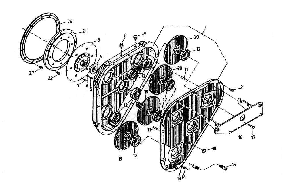 Схема запчастей Case IH 7700 - (C04-40) - VARIABLE EXTRACTION (PRIMARY/SECONDARY) (L10) Engine & Engine Attachments