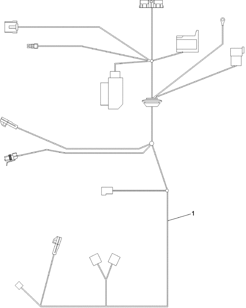 Схема запчастей Case IH 620 - (04-15A) - HARNESS, HVAC - WITH AUTOMATIC TEMPERATURE CONTROL (06) - ELECTRICAL SYSTEMS