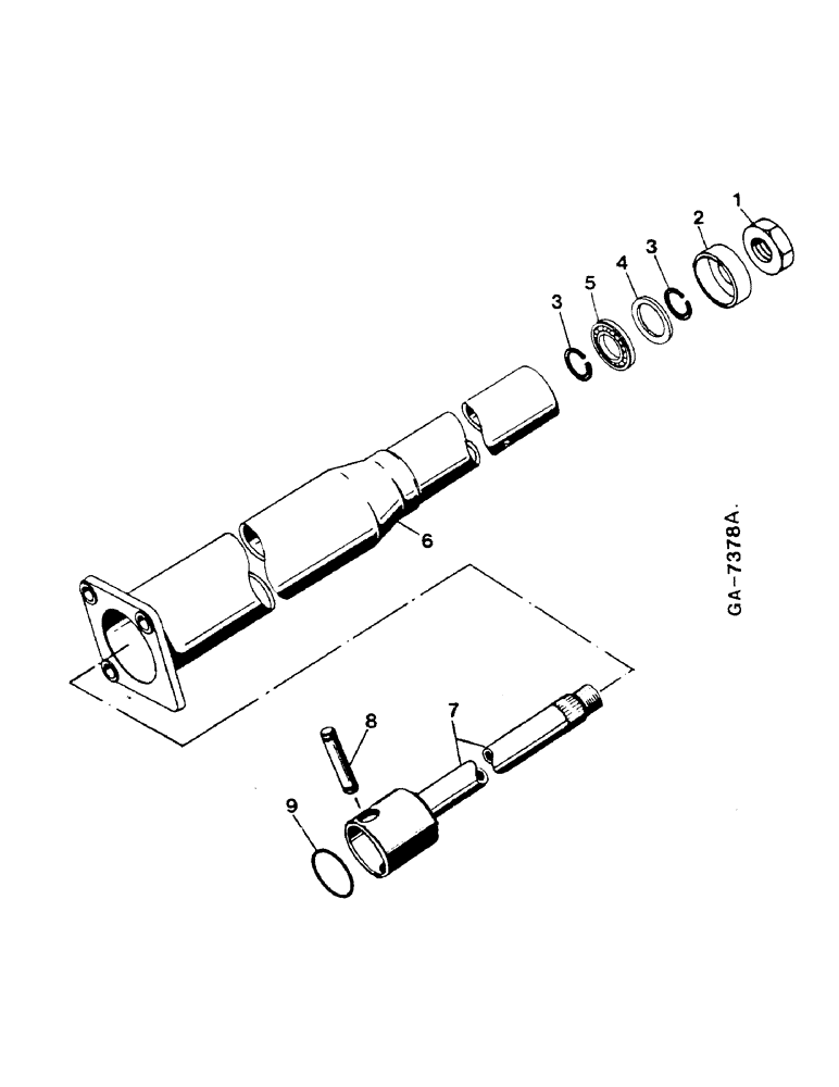 Схема запчастей Case IH 844S - (10-06) - STEERING COLUMN FOR POWER STEERING (07) - HYDRAULICS