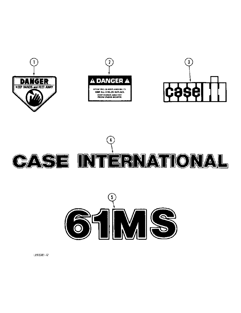 Схема запчастей Case IH 61MS - (48) - DECALS 