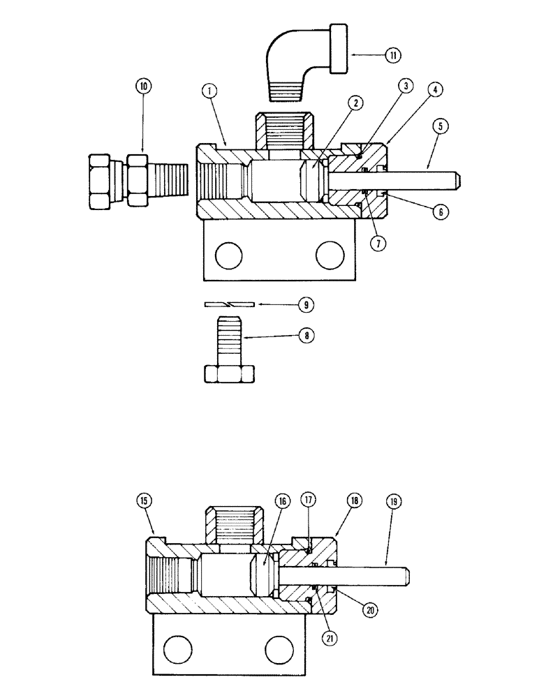 Схема запчастей Case IH 1900 - (42) - T57137 C.T.D. CONTROL VALVE 
