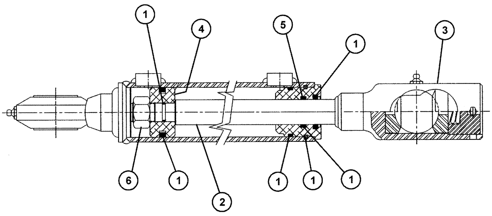 Схема запчастей Case IH 4375 - (06-007) - STEERING CYLINDER (07) - HYDRAULICS
