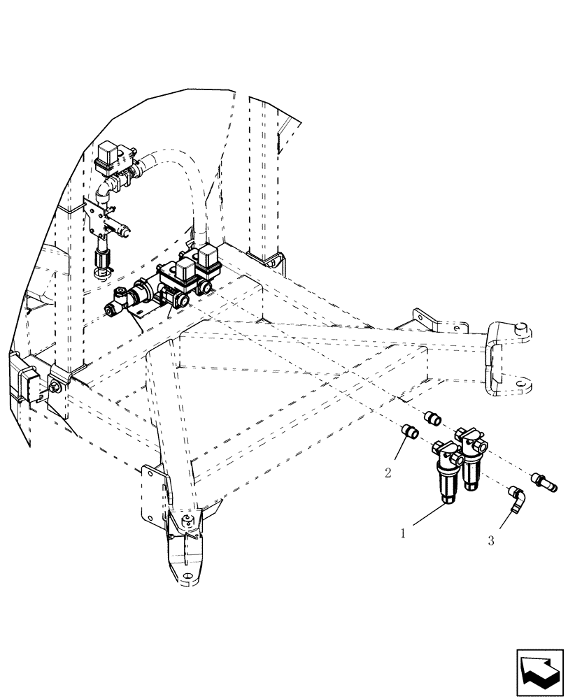Схема запчастей Case IH SRX100 - (L.20.B[14]) - OPTION - LINE STRAINERS L - Field Processing