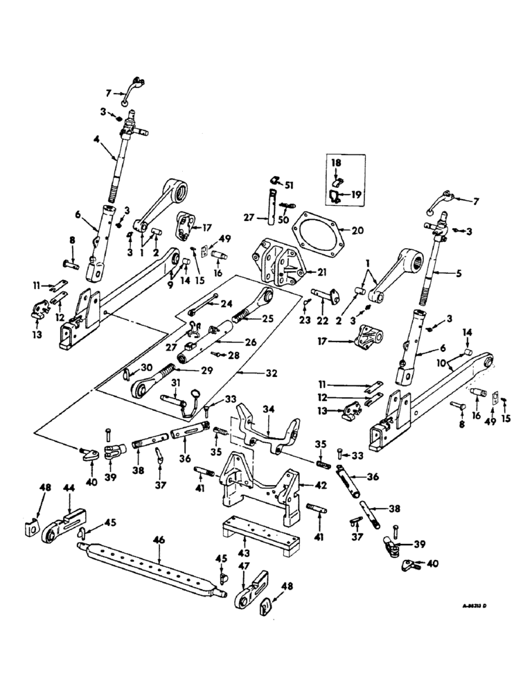 Схема запчастей Case IH 2756 - (K-08) - DRAWBARS AND HITCHES, THREE POINT HITCH Drawbars & Hitches