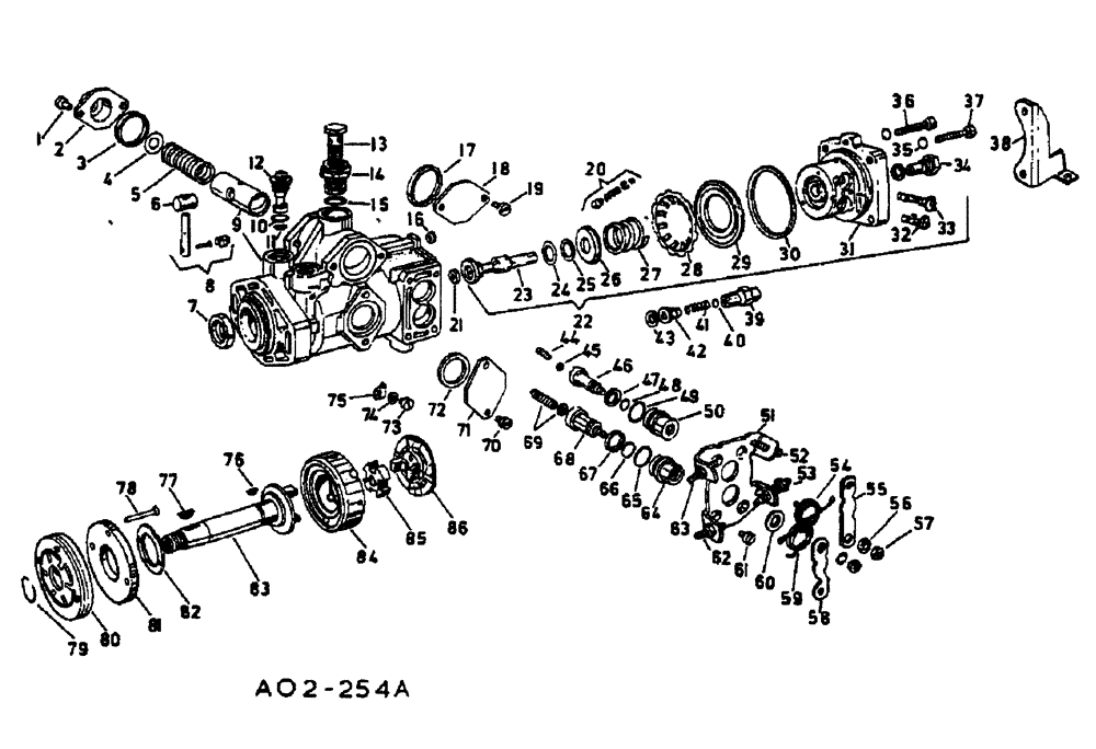 Схема запчастей Case IH 884 - (12-082) - FUEL INJECTION PUMP Power