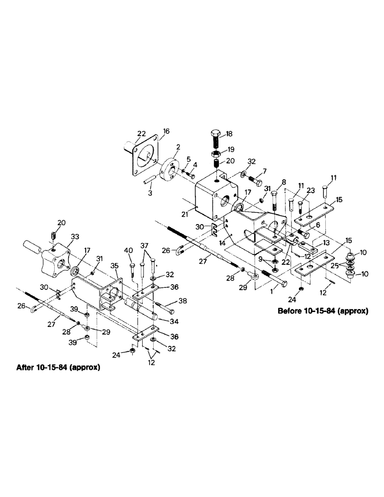 Схема запчастей Case IH SM-325 - (04-40) - TRANSFER CASE SHIFTING (04) - Drive Train