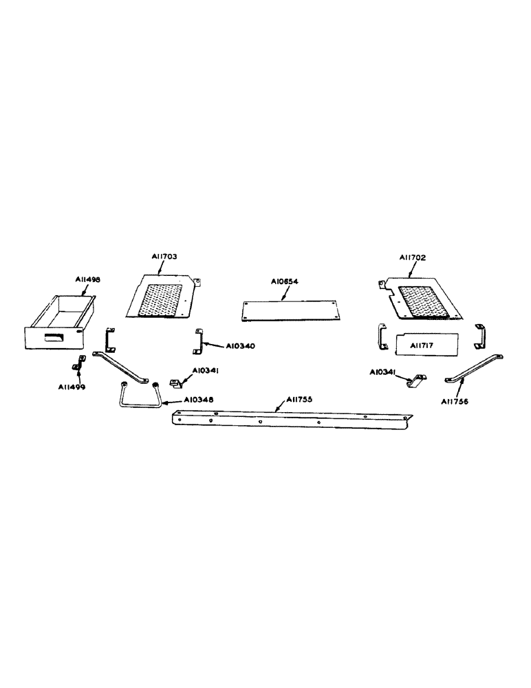 Схема запчастей Case IH 930 - (2-087) - PLATFORM AND TOOL BOX (09) - CHASSIS