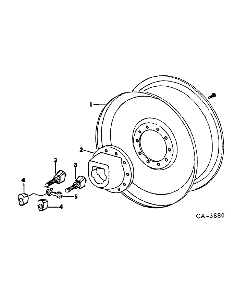 Схема запчастей Case IH 4386 - (15-02) - WHEELS AND TRACTION, FRONT AND REAR WHEELS Wheels & Traction