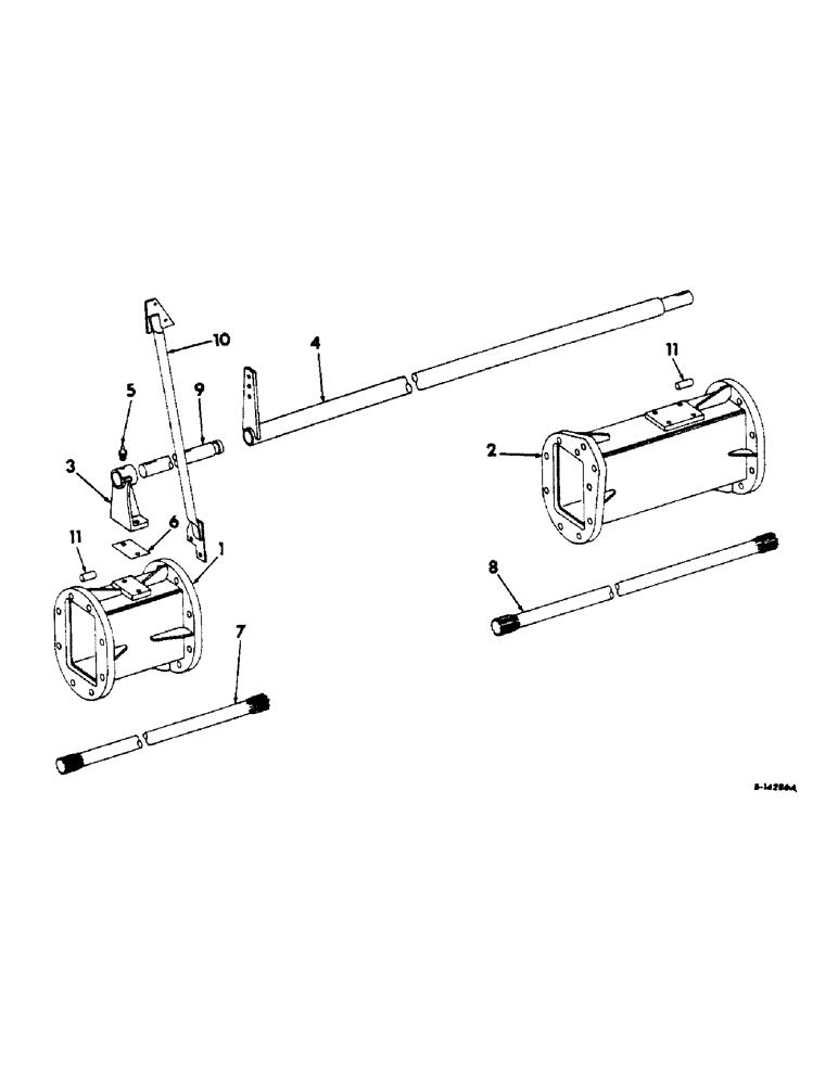 Схема запчастей Case IH 303 - (040) - MAIN AXLE EXTENSION (25) - FRONT AXLE SYSTEM
