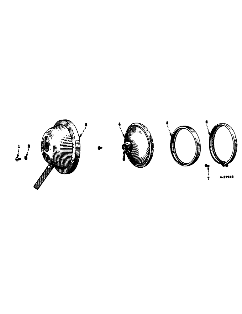 Схема запчастей Case IH 350 - (138) - ELECTRICAL SYSTEM, DIESEL ENGINE, HEADLIGHT, SEALED BEAM, FOR TRACTORS EQUIPPED W/LIGHTING SYSTEM (06) - ELECTRICAL SYSTEMS