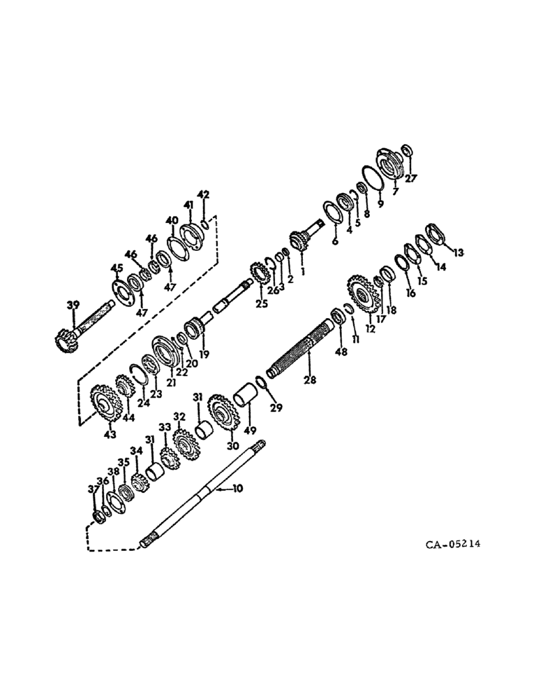 Схема запчастей Case IH 886 - (07-09) - DRIVE TRAIN, SPEED TRANSMISSION, IN CLUTCH HOUSING (04) - Drive Train