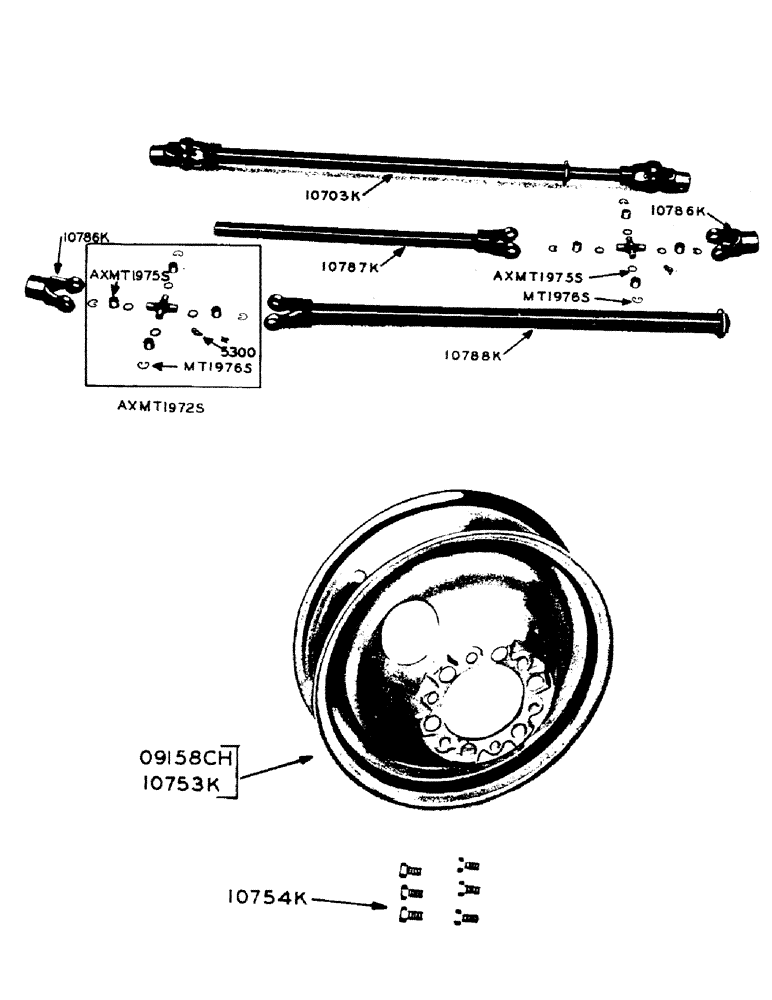 Схема запчастей Case IH 100 - (30) - UNIVERSAL DRIVE SHAFT / DUAL WHEELS 