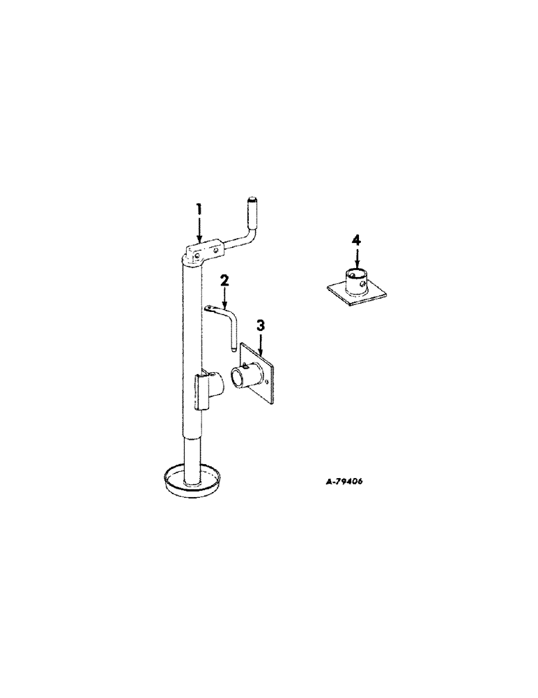 Схема запчастей Case IH 310 - (F-13) - JACK ATTACHMENT (FOR TRAILING TYPE) 