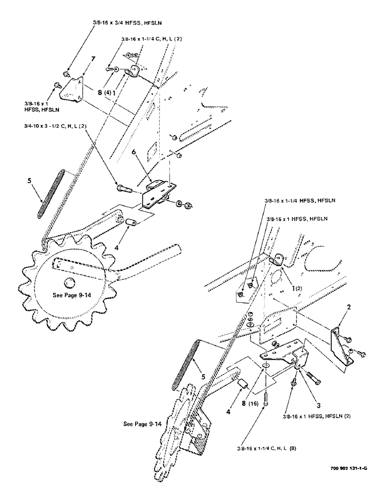 Схема запчастей Case IH 8430 - (9-12) - GATHERING WHEEL KIT, (HK50559 GATHERING WHEEL KIT COMPLETE) Decals & Attachments
