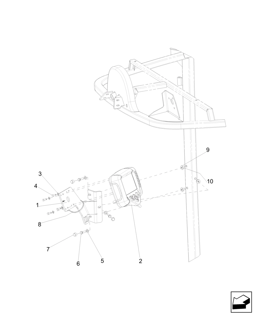 Схема запчастей Case IH A8800 - (55.785.AF) - DISPLAY (55) - ELECTRICAL SYSTEMS