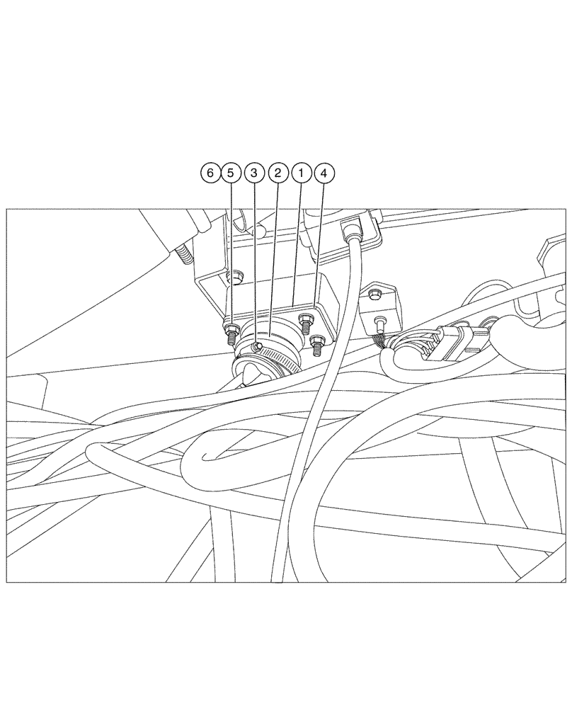 Схема запчастей Case IH SPX4410 - (02-012) - CABLE RETAINER GROUP Cab Exterior
