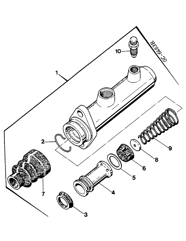 Схема запчастей Case IH 844S - (04-08) - MASTER CYLINDER (5.1) - BRAKES
