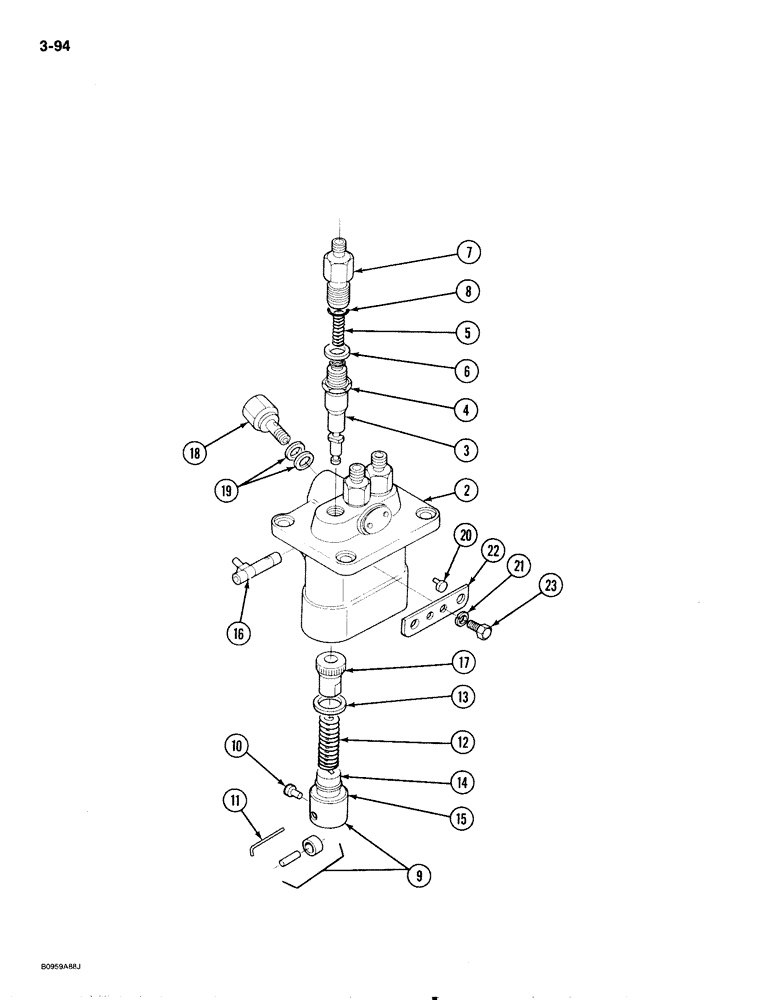 Схема запчастей Case IH 1818 - (3-094) - FUEL INJECTION PUMP, DIESEL MODELS (03) - FUEL SYSTEM