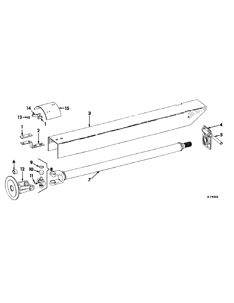 Схема запчастей Case IH 510 - (G-11) - REAR POWER DRIVE AND SHIELD, ROCKWELL STANDARD 