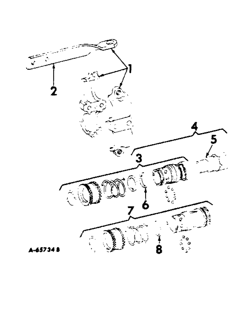 Схема запчастей Case IH 606 - (157) - HYDRAULIC SYSTEM, FRAME AND SELF-SEALING COUPLING (07) - HYDRAULIC SYSTEM