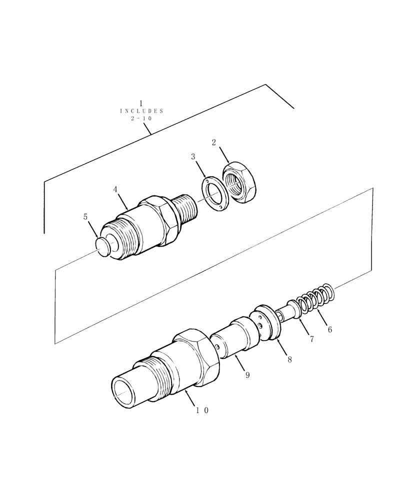 Схема запчастей Case IH DX24 - (01.15.01) - FUEL INJECTOR ASSY. (01) - ENGINE