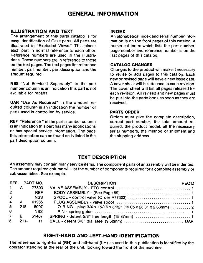 Схема запчастей Case IH 700-SERIES - (01A) - GENERAL INFORMATION 