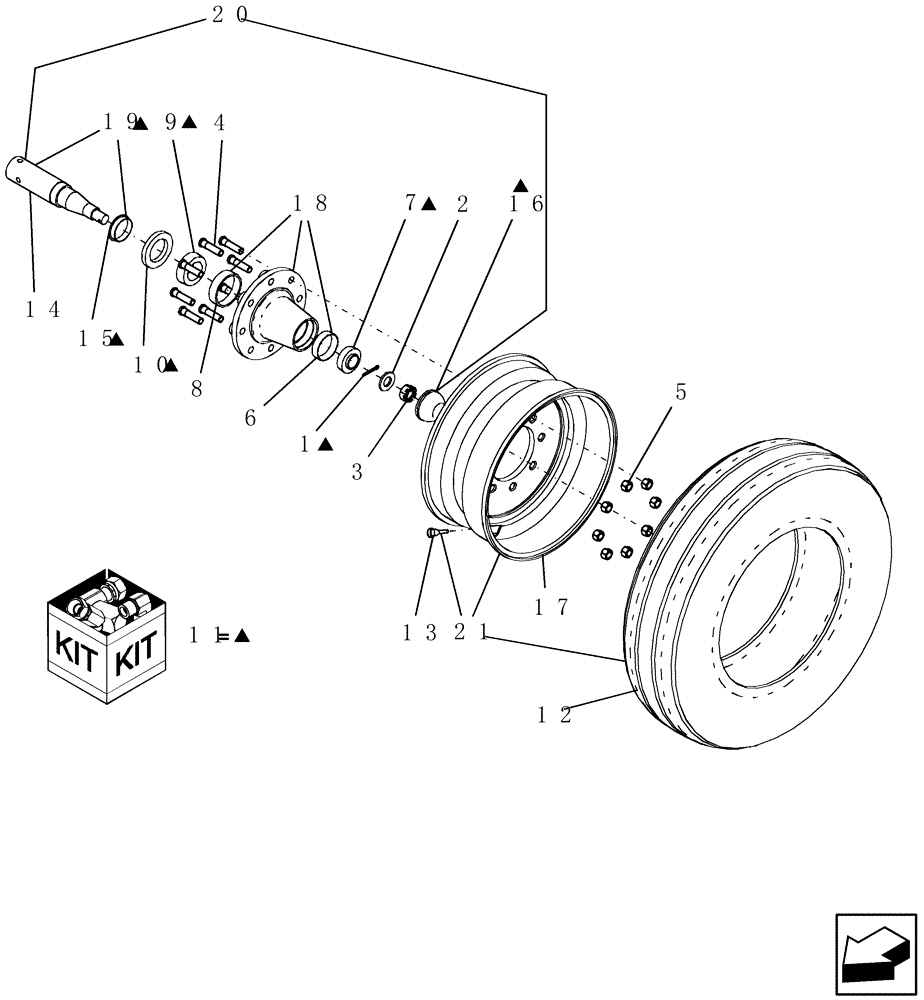 Схема запчастей Case IH PTX600 - (1.160.3) - 5 SECTION CENTER SECTION WALKING BEAM HUB ASSEMBLY (12) - FRAME