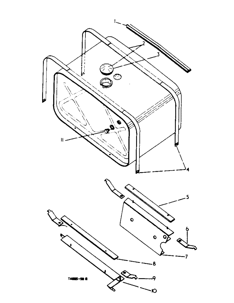 Схема запчастей Case IH 434 - (4-37) - FUEL SYSTEM, PETROL - CHASSIS (03) - FUEL SYSTEM