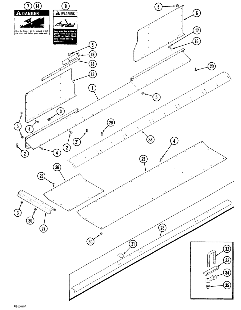 Схема запчастей Case IH 1015 - (9-006) - LOWER MAIN FRAME, CENTER DISCHARGE (58) - ATTACHMENTS/HEADERS