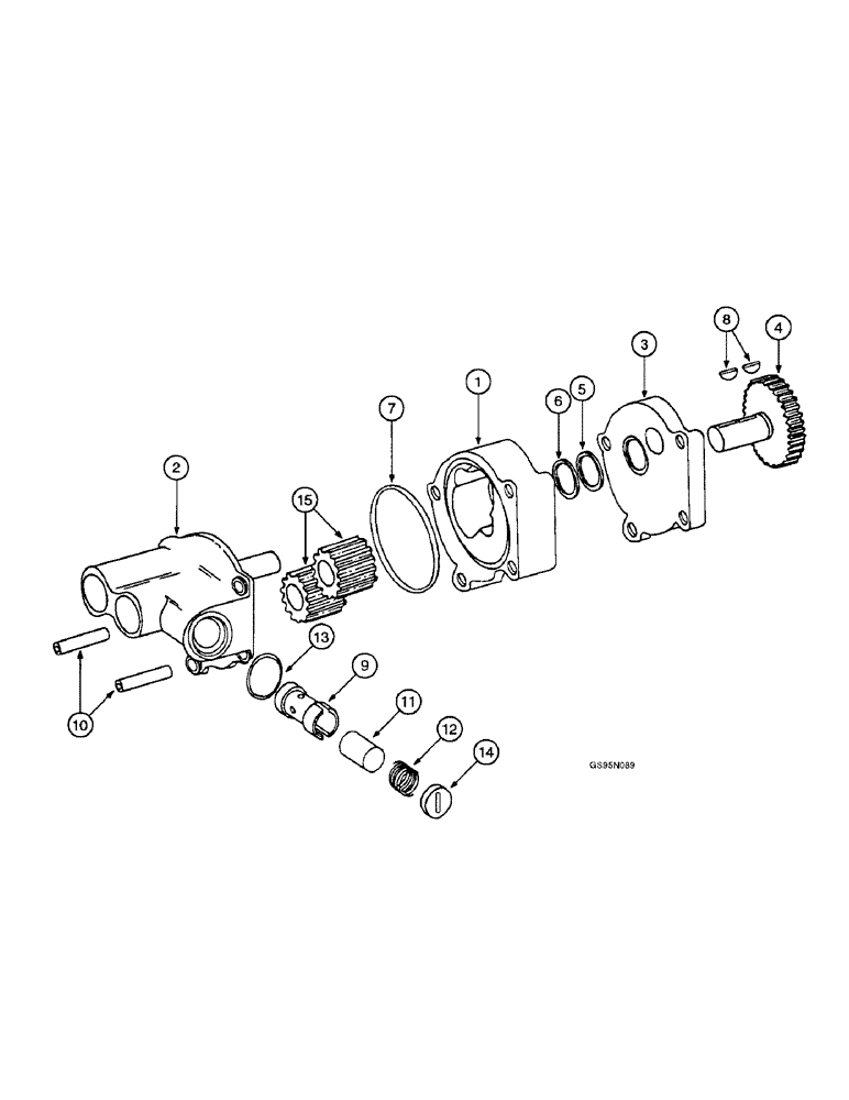 Схема запчастей Case IH D-358 - (6-088) - LUBRICATING OIL PUMP, 1400 COTTON HARVESTERS, 826, 2826, 786 AND 886 TRACTORS 