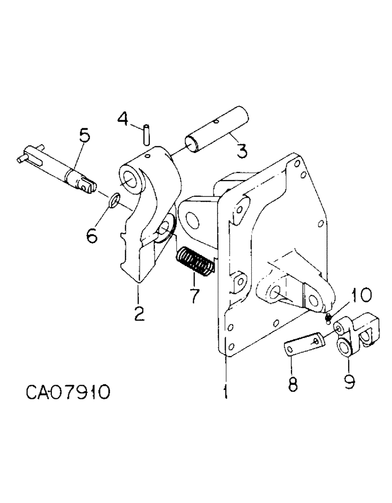 Схема запчастей Case IH 7488 - (07-20) - DRIVE TRAIN, PARK LOCK, INTERNAL CONTROLS (04) - Drive Train