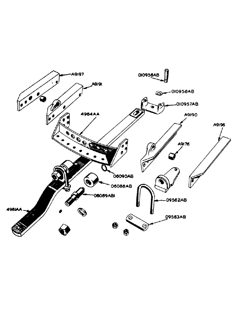 Схема запчастей Case IH 700 - (182) - DRAW BAR (06) - POWER TRAIN
