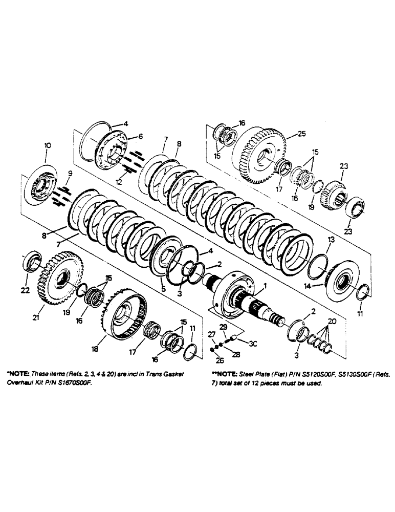 Схема запчастей Case IH 9180 - (04-27) - 9 INCH CLUTCH PACK ASSEMBLY (04) - Drive Train