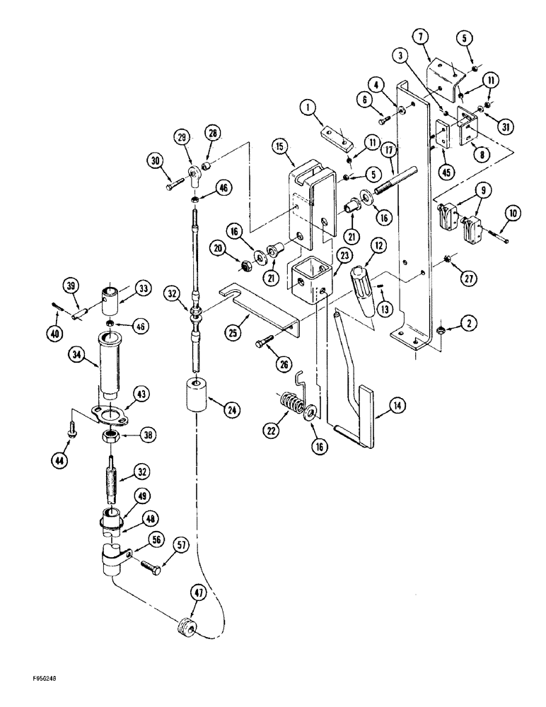 Схема запчастей Case IH 9330 - (6-052) - PTO CONTROLS, IF EQUIPPED (06) - POWER TRAIN