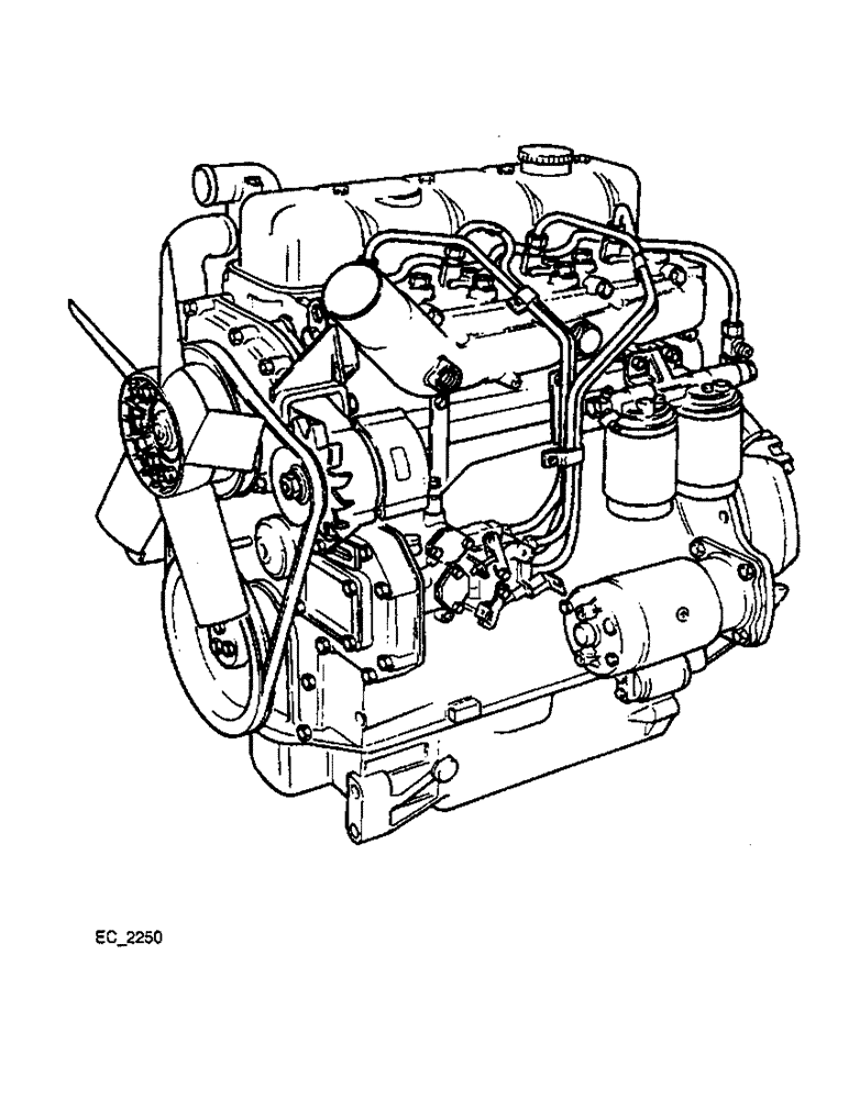 Схема запчастей Case IH 3230 - (2-002) - SERVICE - ENGINES, COMPLETE SERVICE ENGINE (11 AND 12 INCH CLUTCH), SHORT BLOCK SERVICE ENGINE (02) - ENGINE