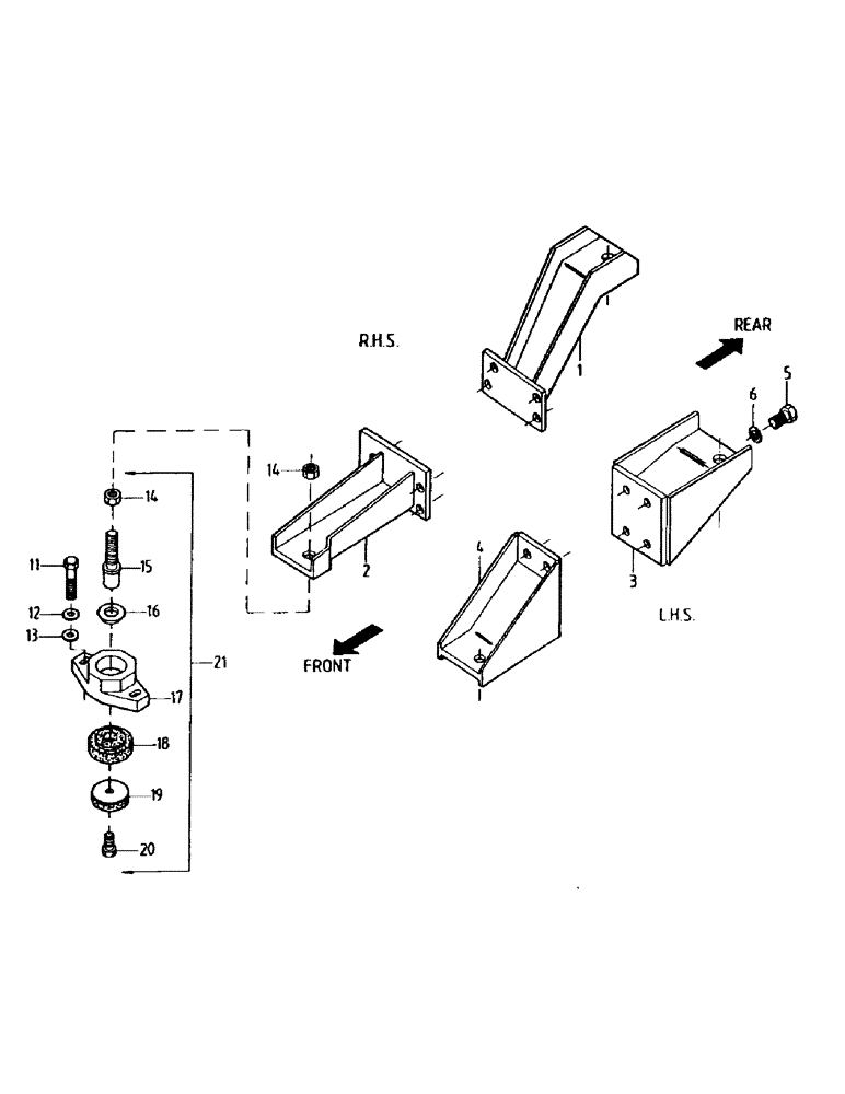 Схема запчастей Case IH 7700 - (C05-03) - ENGINE MOUNTS, 6CT Engine & Engine Attachments