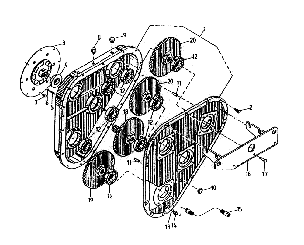 Схема запчастей Case IH 7700 - (C04-10) - VARIABLE EXTRACTION (PRIMARY/SECONDARY), (KOMATSU) Engine & Engine Attachments