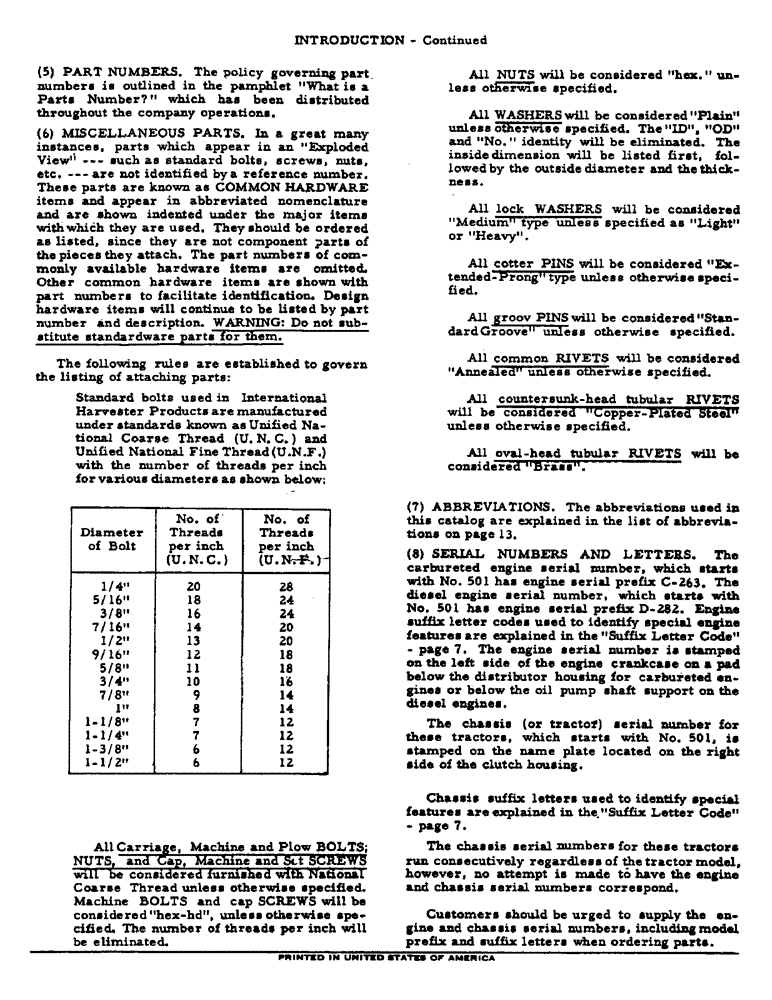 Схема запчастей Case IH 560 - (002) - INTRODUCTION - SERIAL NUMBER LOCATIONS (00) - GENERAL