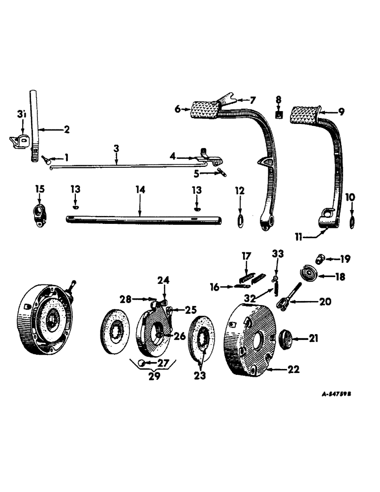 Схема запчастей Case IH 560 - (216) - BRAKES, BRAKES AND CONNECTIONS, INTERNATIONAL 560 AND 660 SERIES (5.1) - BRAKES