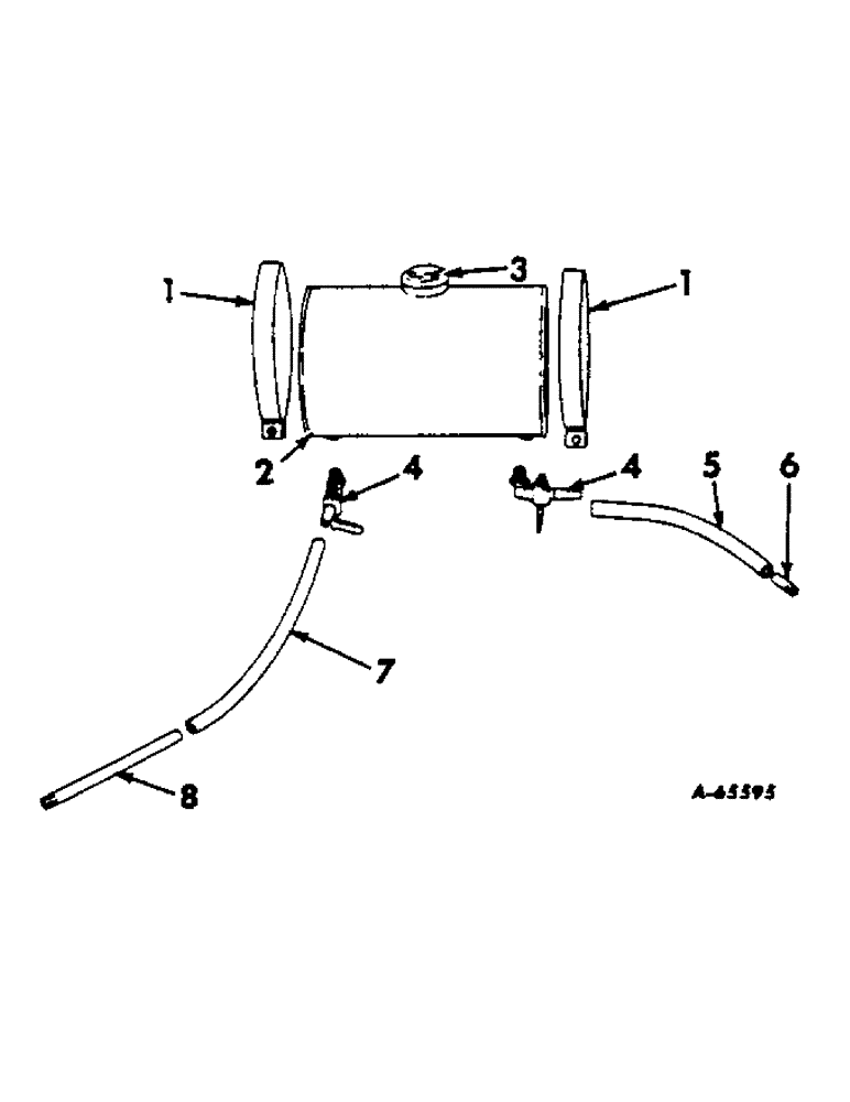 Схема запчастей Case IH 414 - (164) - OIL FLUSH TANK (35) - HYDRAULIC SYSTEMS