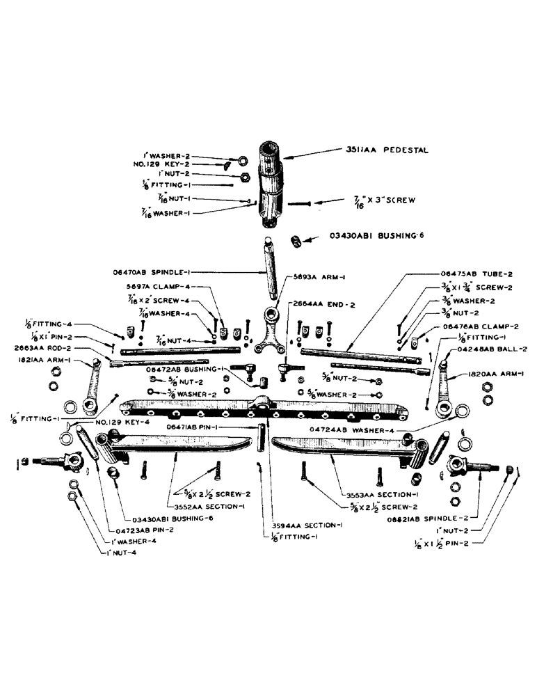 Схема запчастей Case IH DC-SERIES - (118) - ADJUSTABLE FRONT AXLE, FOR "DC" TRACTOR (06) - POWER TRAIN