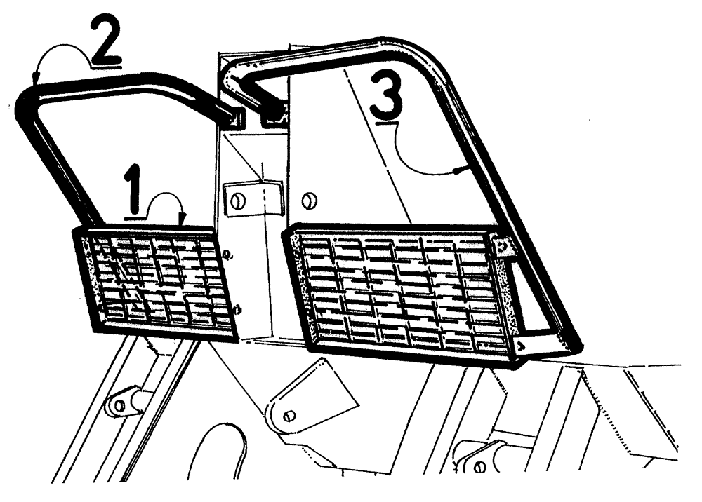 Схема запчастей Case IH 7700 - (A01[07]) - FRONT GUARDRAILS Mainframe & Functioning Components