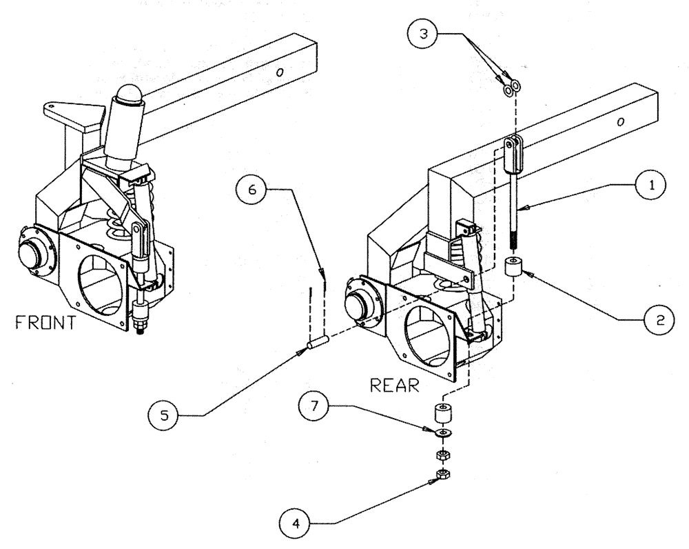Схема запчастей Case IH TYLER - (03-003) - SHOCK LIMITER ASSEMBLY Suspension & Frame