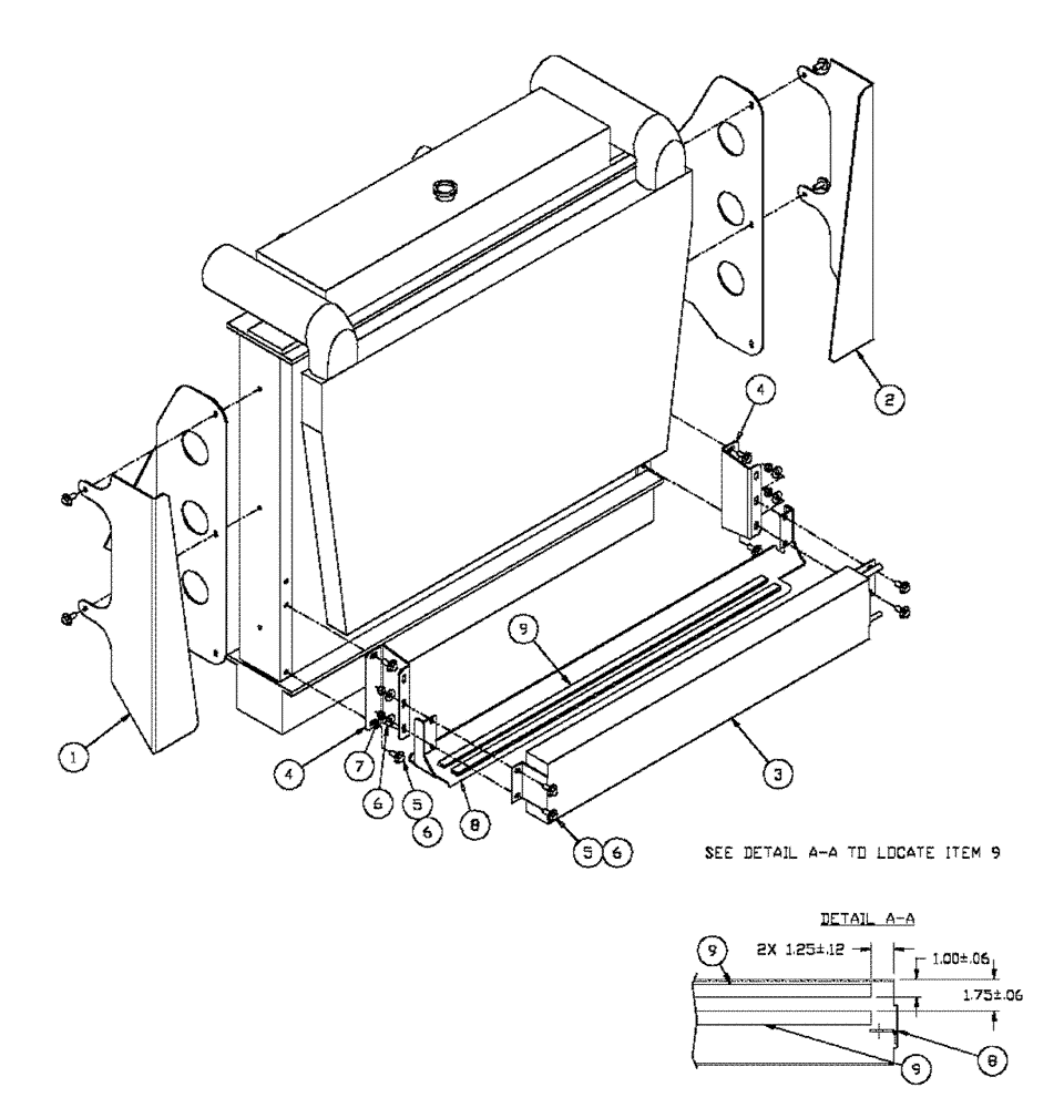 Схема запчастей Case IH FLX4330 - (01-009) - CONDENSER GROUP (FLX 4300, FLX 4330 JD & CAT 3208 ENGINES) (10) - CAB