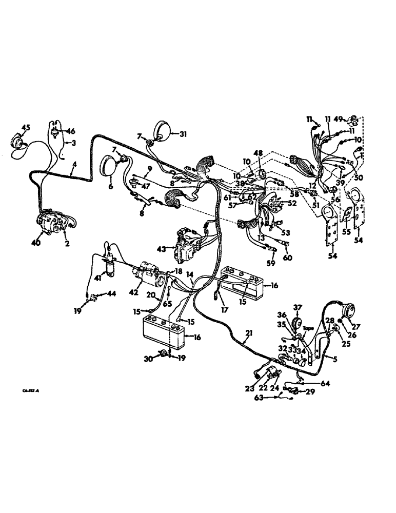 Схема запчастей Case IH 1456 - (08-06) - ELECTRICAL, STARTING LIGHTING, FARMALL TRACTORS (06) - ELECTRICAL