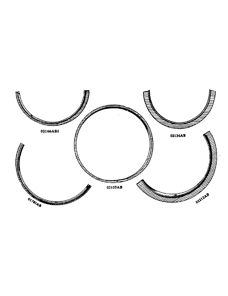 Схема запчастей Case IH DO-SERIES - (115) - SKID RINGS AND GUIDE RINGS FOR STEEL FRONT WHEELS, D, DC, DO, DV (06) - POWER TRAIN