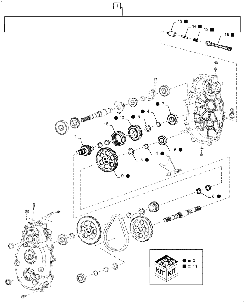 Схема запчастей Case IH SCOUT XL - (21.100.02[02]) - TRANSMISSION (BEFORE SEPT 14 2011) (21) - TRANSMISSION
