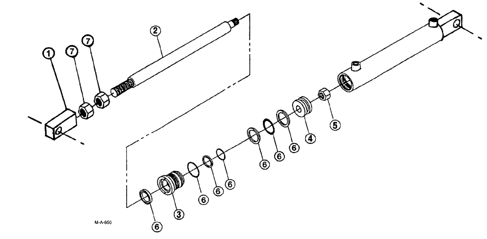 Схема запчастей Case IH SPX3185 - (158) - CYLINDERS, BOOM LEVEL, 60 AND 75 BOOM (35) - HYDRAULIC SYSTEMS